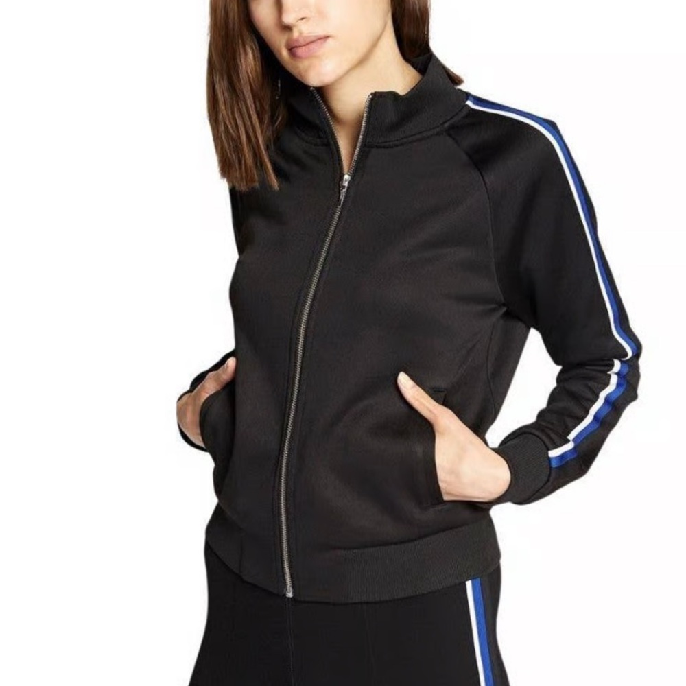 Sanctuary Finishing Line Black Track Jacket Size Small